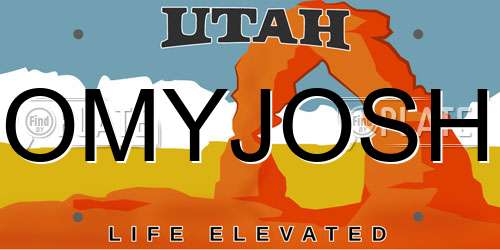 OMYJOSH Utah License Plate