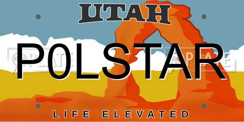 P0LSTAR Utah License Plate
