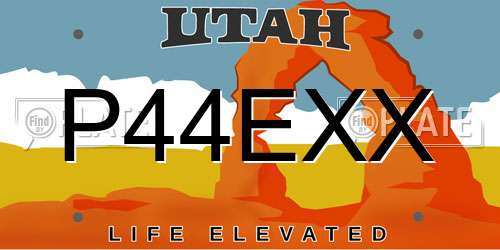 P44EXX Utah License Plate