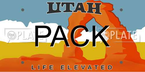 PACK Utah License Plate