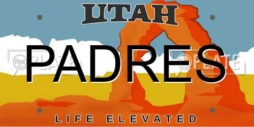 PADRES Utah License Plate