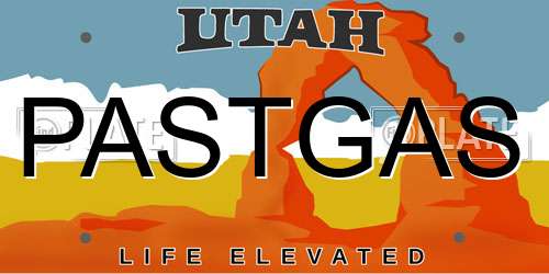 PASTGAS Utah License Plate