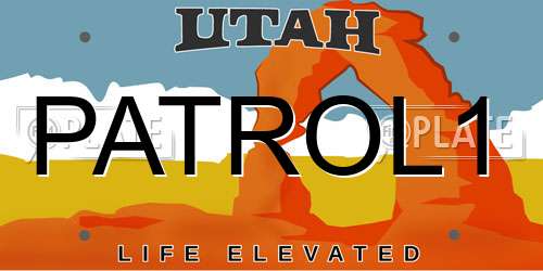 PATROL1 Utah License Plate
