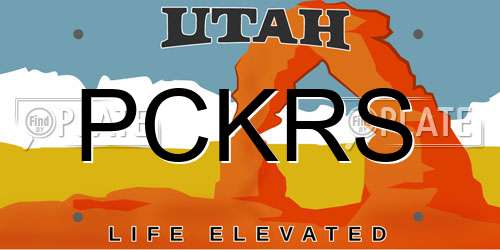 PCKRS Utah License Plate