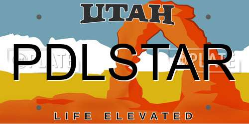 PDLSTAR Utah License Plate