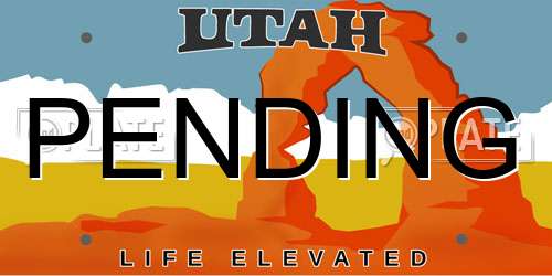PENDING Utah License Plate