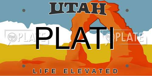 PLATI Utah License Plate