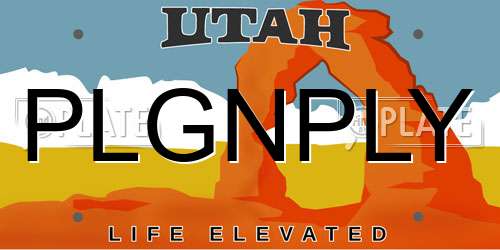 PLGNPLY Utah License Plate