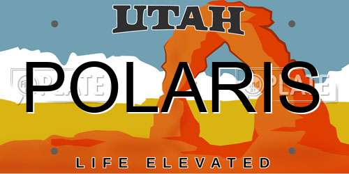 POLARIS Utah License Plate
