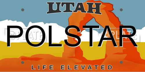 POLSTAR Utah License Plate