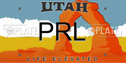 PRL Utah License Plate