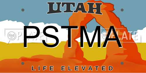 PSTMA Utah License Plate