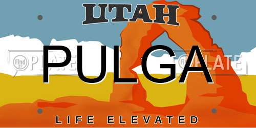 PULGA Utah License Plate