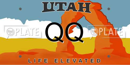 QQ Utah License Plate