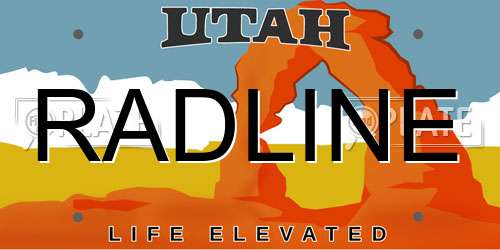 RADLINE Utah License Plate