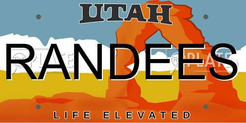 RANDEES Utah License Plate