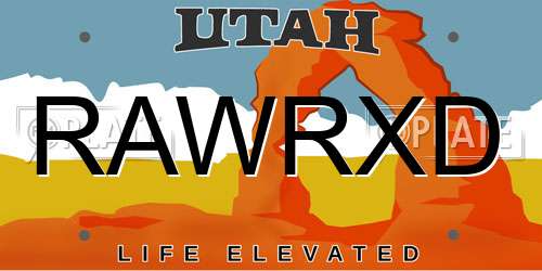 RAWRXD Utah License Plate