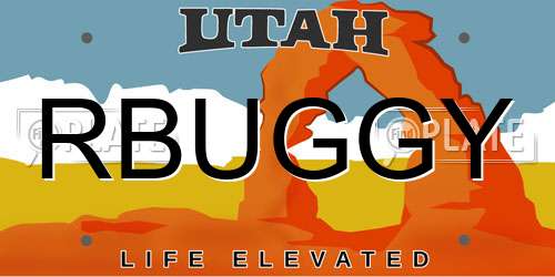 RBUGGY Utah License Plate