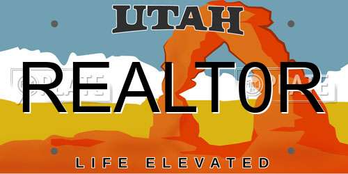 REALT0R Utah License Plate