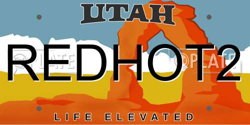REDHOT2 Utah License Plate