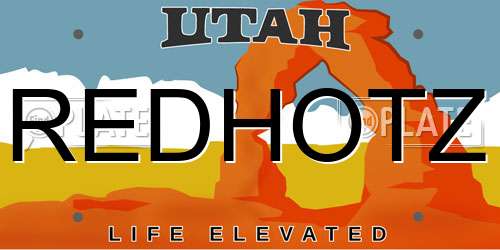 REDHOTZ Utah License Plate