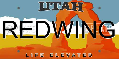 REDWING Utah License Plate