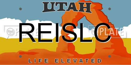 REISLC Utah License Plate