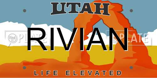 RIVIAN Utah License Plate