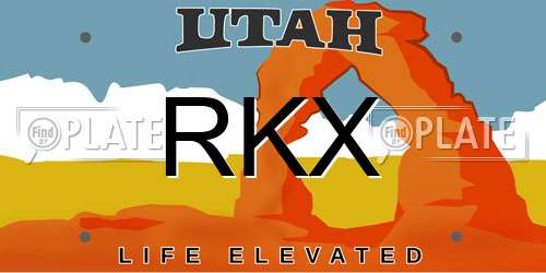 RKX Utah License Plate