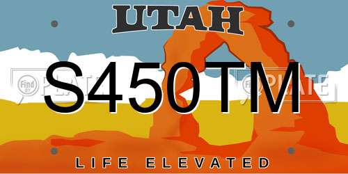 S450TM Utah License Plate