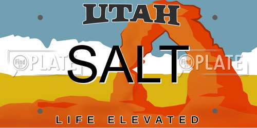 SALT Utah License Plate