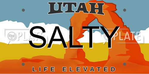 SALTY Utah License Plate
