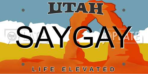 SAYGAY Utah License Plate