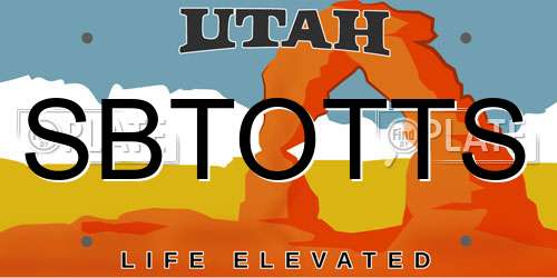 SBTOTTS Utah License Plate