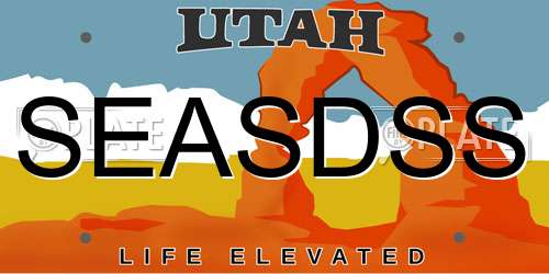 SEASDSS Utah License Plate