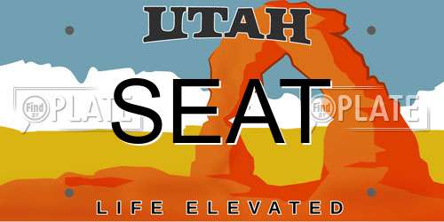 SEAT Utah License Plate