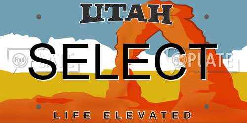 SELECT Utah License Plate