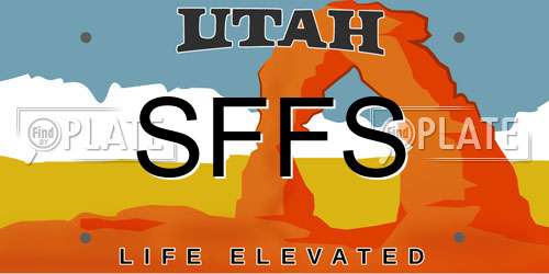 SFFS Utah License Plate
