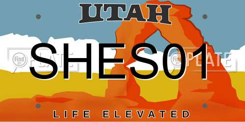 SHES01 Utah License Plate