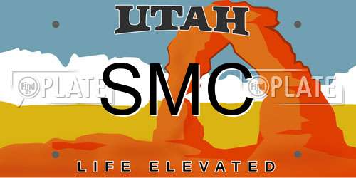 SMC Utah License Plate