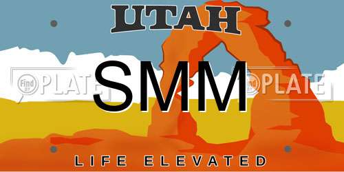 SMM Utah License Plate