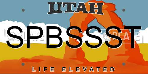 SPBSSST Utah License Plate