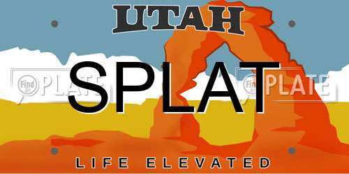 SPLAT Utah License Plate