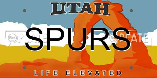 SPURS Utah License Plate