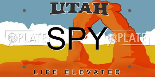 SPY Utah License Plate