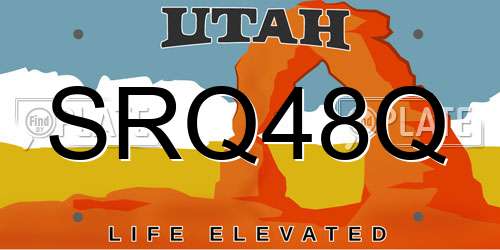 SRQ48Q Utah License Plate