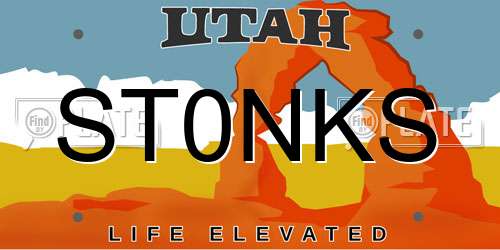 ST0NKS Utah License Plate