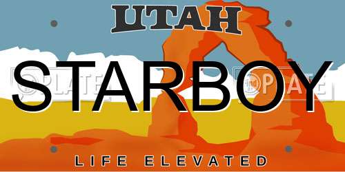 STARBOY Utah License Plate