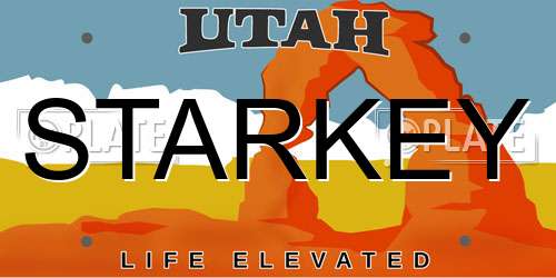 STARKEY Utah License Plate