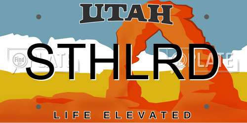 STHLRD Utah License Plate